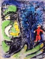 Profile and Red Child contemporary Marc Chagall